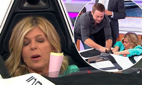 Kate Garraway Gets Wedged Behind The Wheel Of A Sports Supercar Live On Gmb