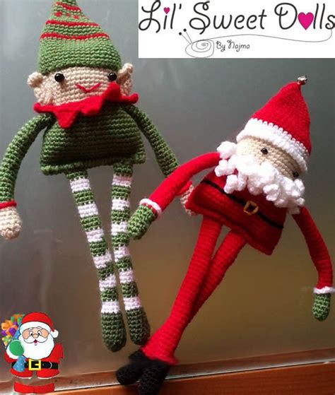 Santa Amigurumis Navidad Crochet Navidad Adornos Muñecos De Ganchillo