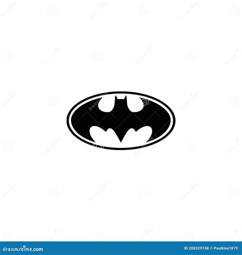 Batman Logo Editorial Illustrative On White Background Editorial Stock