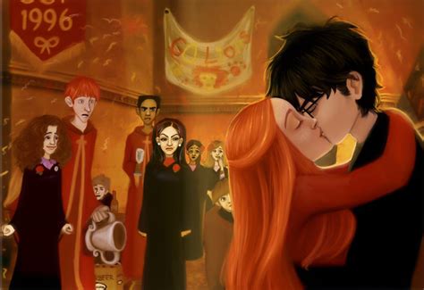Harry And Ginny Quidditch Win Harry Potter Fan Art Popsugar Love