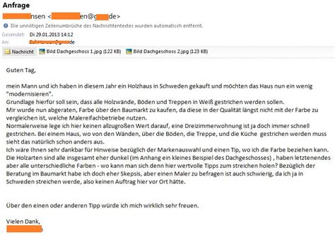 Oder direkter versand an die schüler nach hause Frage: Frau H. braucht Hilfe - Schwedenhaus streichen ...