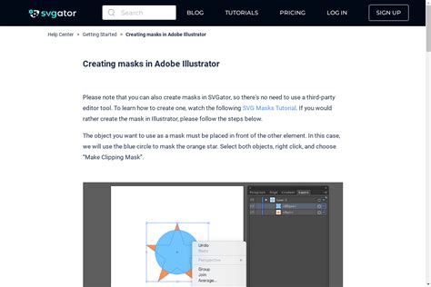 How To Create Masks In Adobe Illustrator Svgator Help