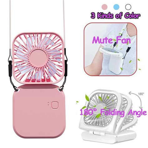 2022 New Usb Fan Portable Hanging Neck Fan Outdoor Sports Electric