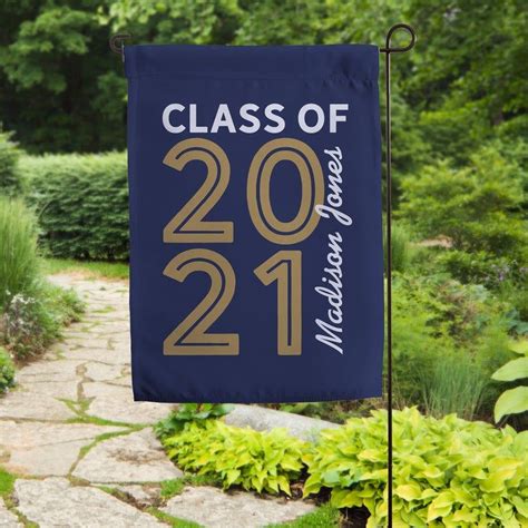 Graduating Class Of Personalized Garden Flag Graduation Flag Etsy In