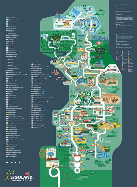 Legoland Florida Map 2016 On Behance Legoland Florida Park Map