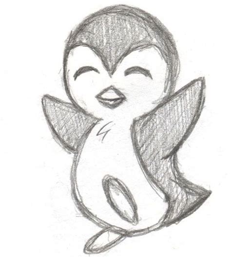 Pingüino Easy Drawings Sketches Easy Drawings