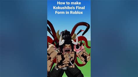 How To Make Kokushibos Final Form In Roblox Youtube