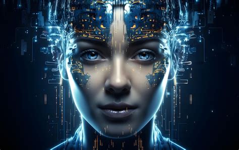 Premium Ai Image Abstract Digital Human Face Artificial Intelligence