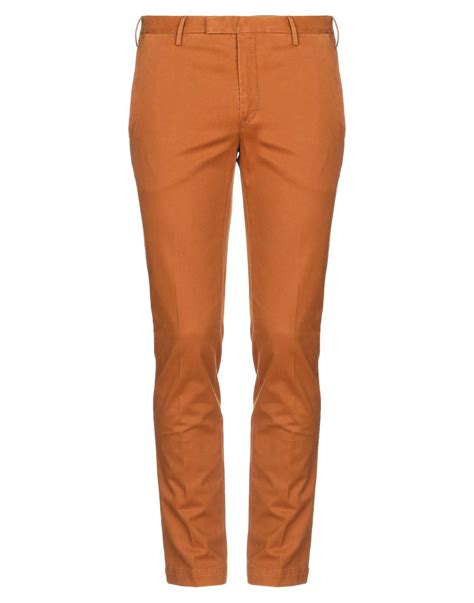 Pt01 Cotton Casual Pants In Brown For Men Lyst