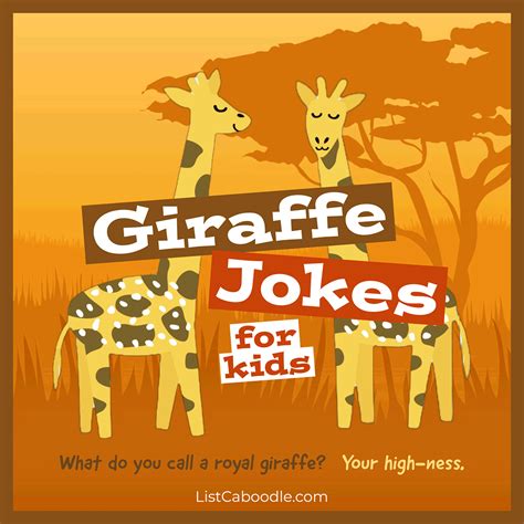 55 Giraffe Jokes For Kids Take Your Laughter To New Heights
