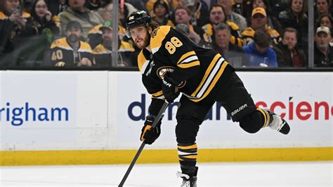 Bruins Right Wing David Pastrnak Named Nhls Third Star Of The Week