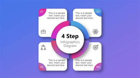 4 Step Infographics Diagram For Powerpoint Slidemodel Gambaran