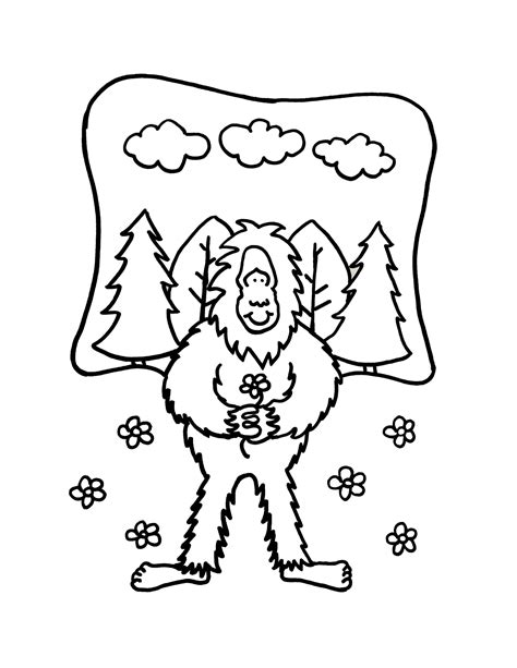 Bigfoot Coloring Page Creative Lee Made Arts And Crafts