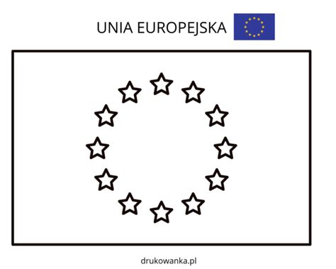 Omalovánky vlajky Evropské unie k vytištění a online
