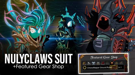 Aqw Novidades Nulyclaws Suit Featured Gear Shop New Rune Youtube