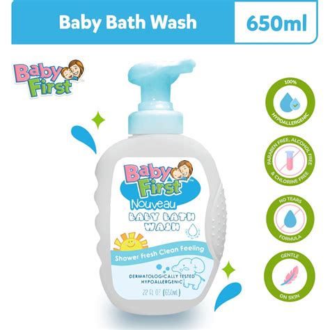 Baby First Nouveau Baby Bath Wash 650ml Milk Scent Shopee Philippines