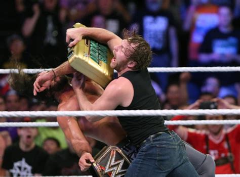 Wwe Money In The Bank 2016 Results Dean Ambrose Cashes In Briefcase To