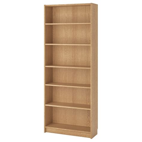 Billy Oak Veneer Bookcase 80x28x202 Cm Ikea