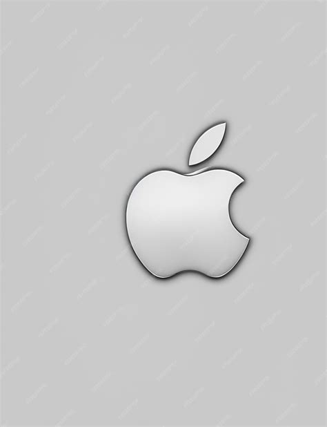 Premium Ai Image Apple Logo On A White Background