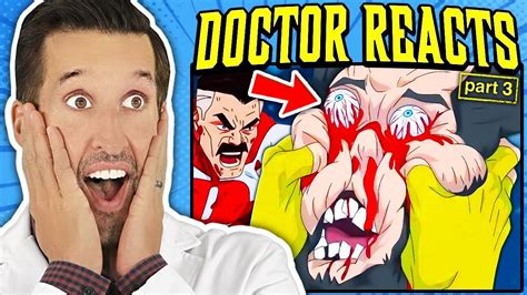 er doctor reacts to insane invincible medical scenes 3 youtube