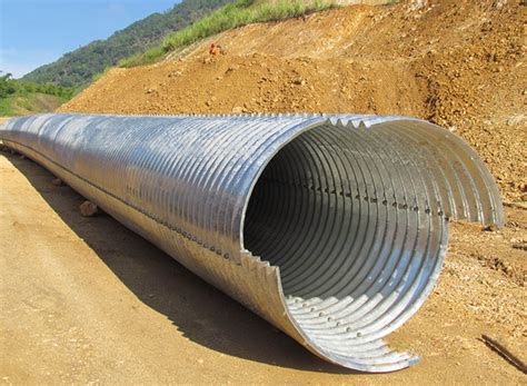 China Multi Plates Assembly Corrugated Metal Pipe Culvert Manufacturers