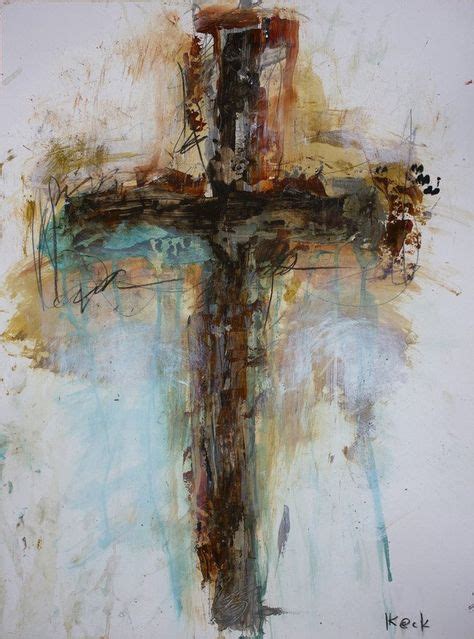 Original Cross Art Painting Acrylic Abstract Cross Art Cross