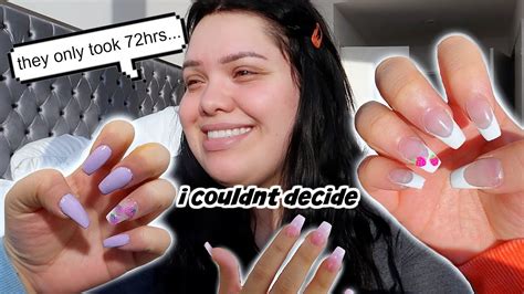 Doing My Own Acrylic Nails At Homebecause Quarantine Youtube