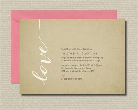 Replying to a wedding rsvp is expected, whether the guest will or will not be able to attend. Printable Wedding Invitation & RSVP Love by rosiedaydesign