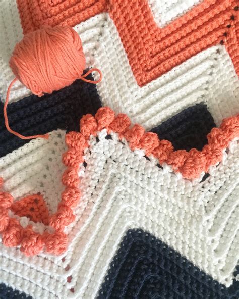 Daisy Farm Crafts Single Crochet Chevron Baby Blanket Crochet My XXX