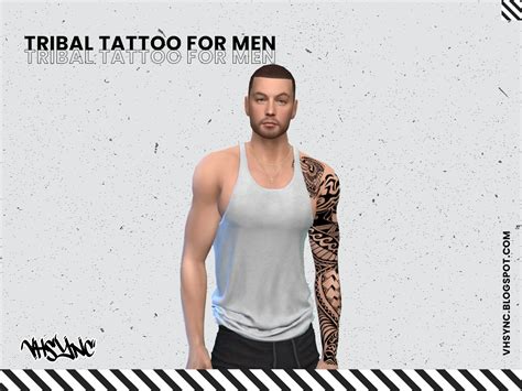 Vhsync Tribal Tattoo For Men The Sims 4 Create A Sim Curseforge