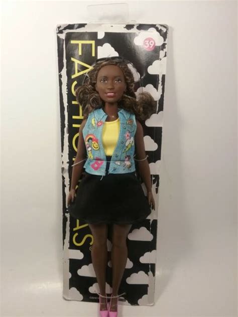 New Barbie Fashionista Doll 39 African American Curvy 2016 Aa Pretty Ebay