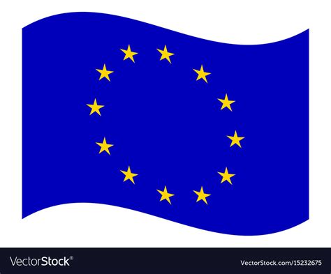 European Union Flag Royalty Free Vector Image Vectorstock