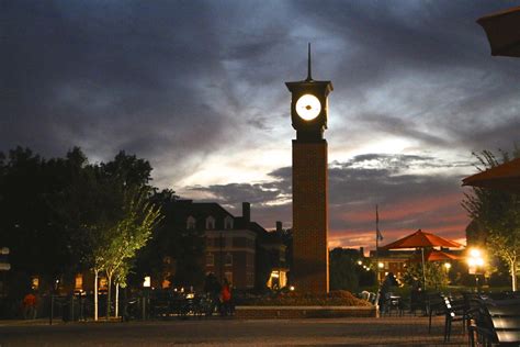 Sunset At Oklahoma State Universitys Chi O Clock Oakleyoriginals