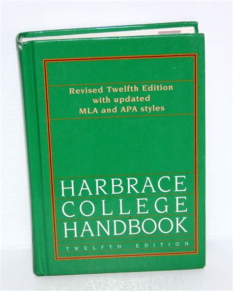 Harbrace College Handbook By John C Hodges 1995 Hardcover For Sale