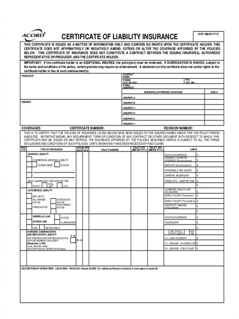 liability forms