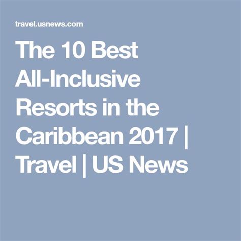 The 10 Best All Inclusive Resorts In The Caribbean 2020 Best All