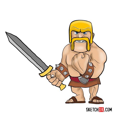 How To Draw A Barbarian At How To Draw