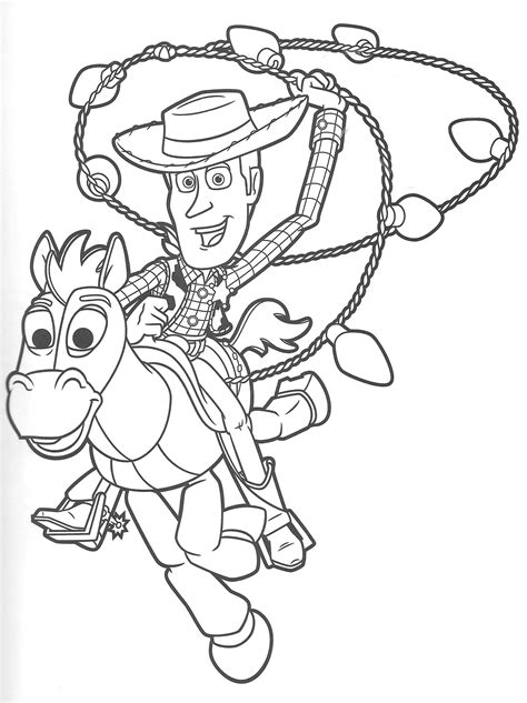 Toy Story Woody And Jessie Coloring Pages Free Coloring Pages