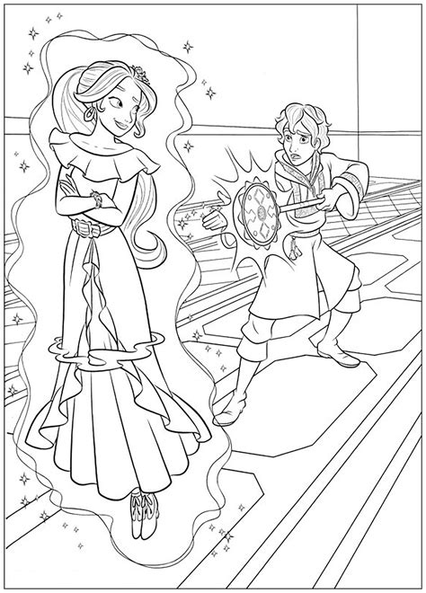 Elena Of Avalor Naomi Coloring Pages Collection Of Elena Of Avalor