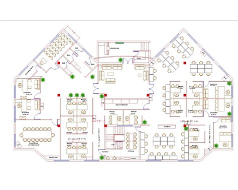 Design Your Interior Office Plan In Autocad By Zainshamsi