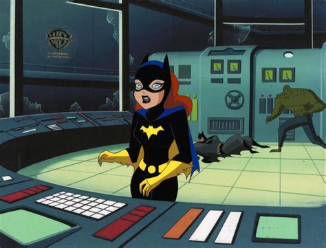 The New Batman Adventures Original Production Cel Batgirl Batman An