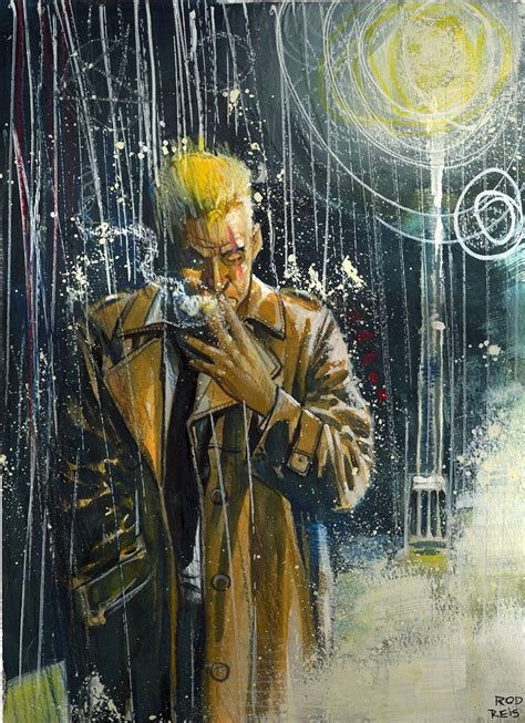 John Constantine By Rod Reis Comic Art Dc Comics Art