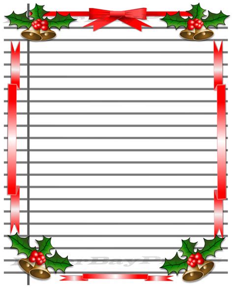 Christmas Writing Paper Printable