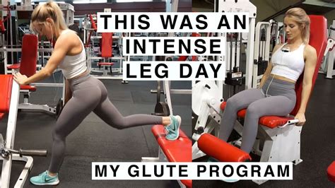 intense leg day my glute transformation program youtube
