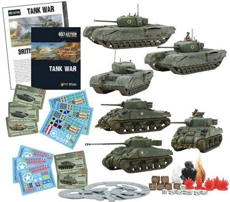 Bolt Action Warlord Games Tank War British Starter Set Wargaming
