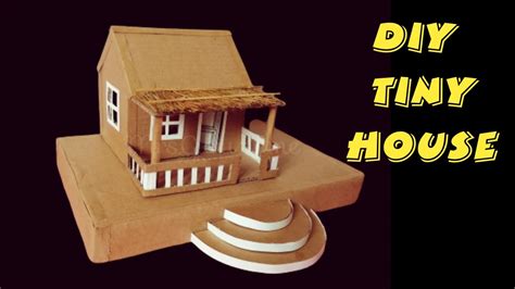 How To Make A Cardboard House Simple Miniaturetiny House From