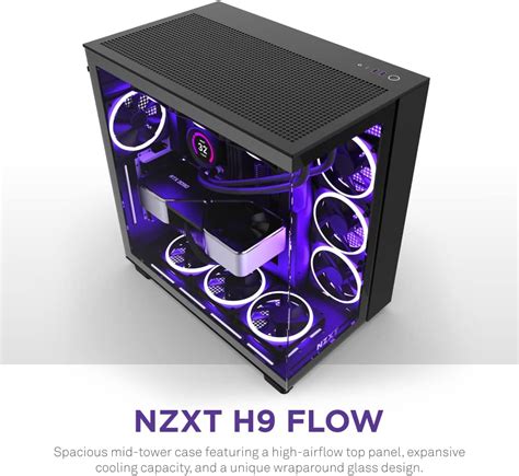 Nzxt H9 Flow Mid Tower Atx Gaming Desktop Case Price In Bd Ryans