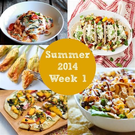 Meal Plan Summer 2014 Week 1 Rainbow Delicious