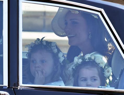 Princess Charlotte Waves At Crowds At The Royal Wedding In Windsor