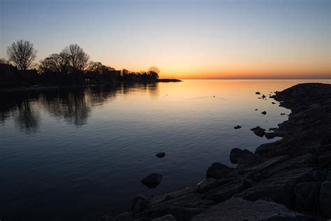 A Quiet Sunrise Toronto Lake Ontario Photograph By Georgia Mizuleva